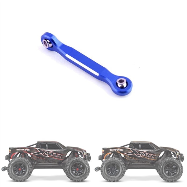 2X Aluminiumlegering Styrservo Länkstång för 1/5 Xmaxx 6S 8S RC Monster Truck Uppgraderingsdelar, Blå