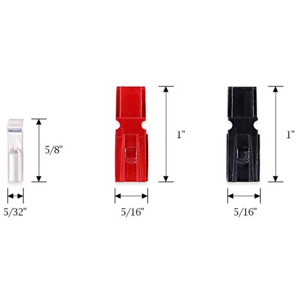 15A Power Connector Assortment Kit Disconnect Terminals Modular Battery Connector 16-20AWG