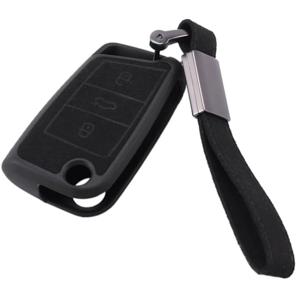 Bilnyckel fodral fjärrkontroll väska lock för Mk2 2016 2017 2018 2019 2020 Svart
