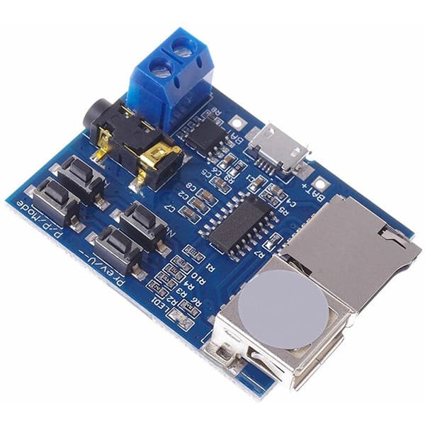 Dekodere Tap Mp3 Dekoding Mp3-spiller Forsterker Lydmodul Mp3 Dekoderkort Støtte TF-kort USB