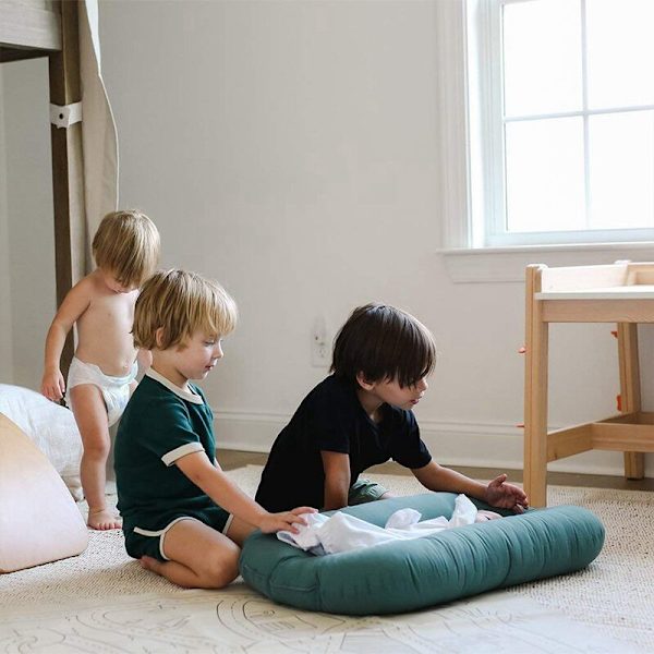 Baby Nest Bærbar Seng Nyfødt Vugge Lounger Seng Babyrom Spedbarnsovingspute Babyvugge Soveseng Carrycot - Rosa