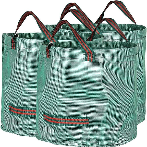 3X Rivbeständiga 60L Trädgårdspåsar