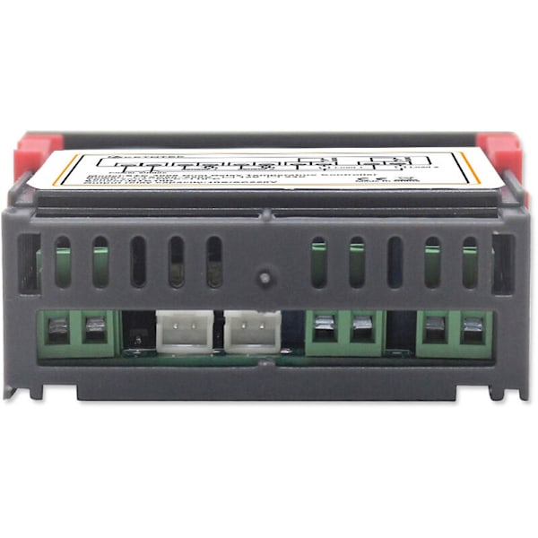Dubbel digital display termostat temperaturregulator med dubbel NTC-prob reläutgång, DC 24V - DC 24V