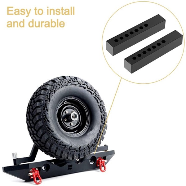2 st metallstötfångarfäste för 1/10 RC-bil Axial SCX10 90046 SCX10 III AXI03007 TRX4 TRX6