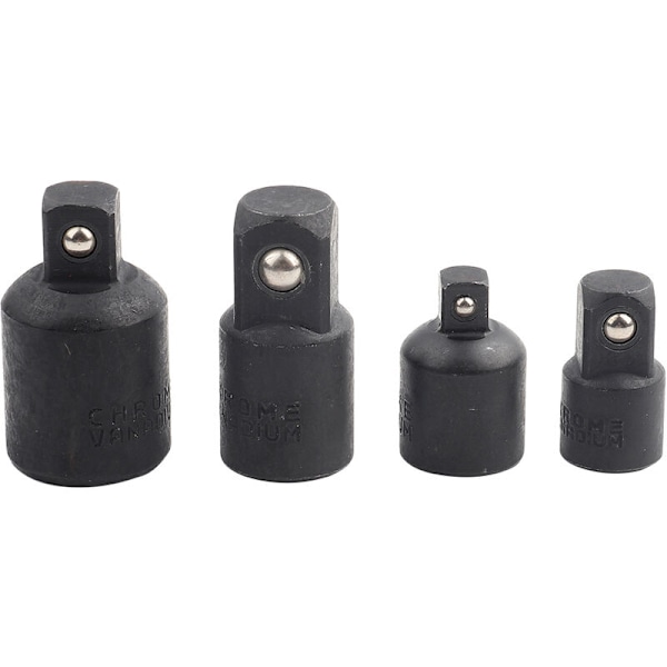 4 kpl Hylsyruuvi-muunninsetti, 1/2\", 3/8\", 1/4\" Hylsyavaimen sovittimet
