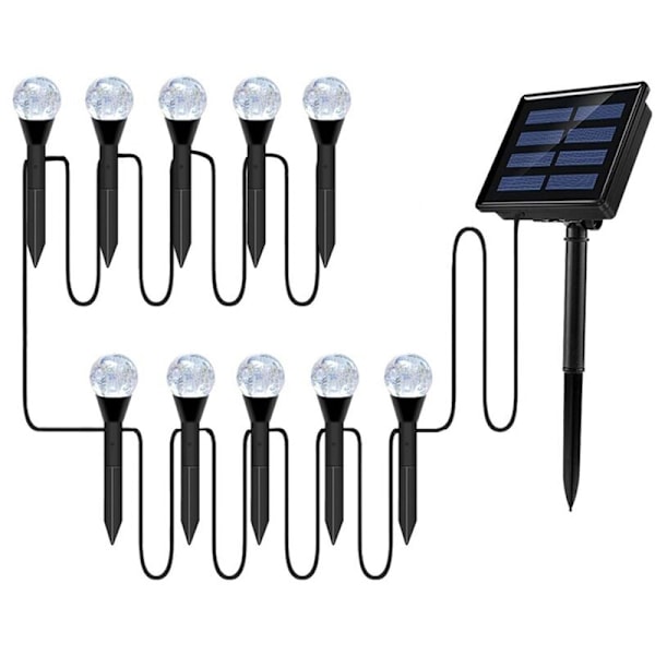 10 in 1 ulkoaurinkoinen LED-valonheitin puutarhanurmelle maisemapolun seinävalaisin