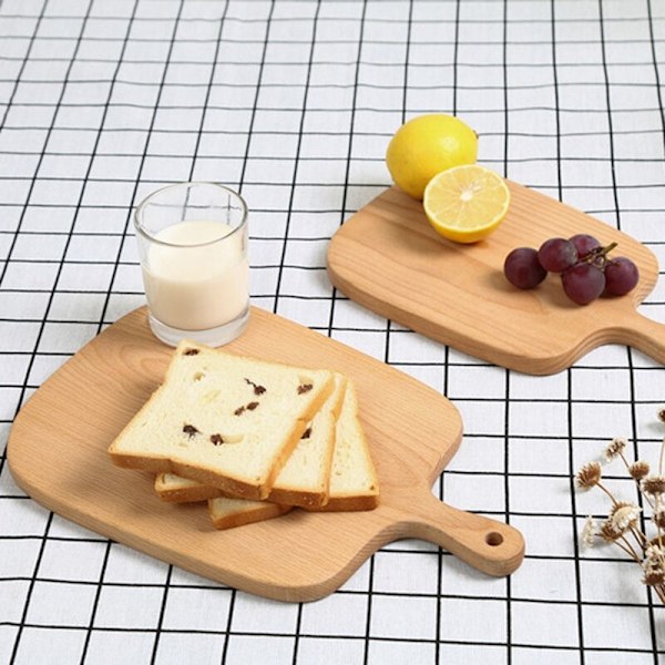 Nordisk Bokträ Bröd Fruktbräda Skärning Bakverktyg, C