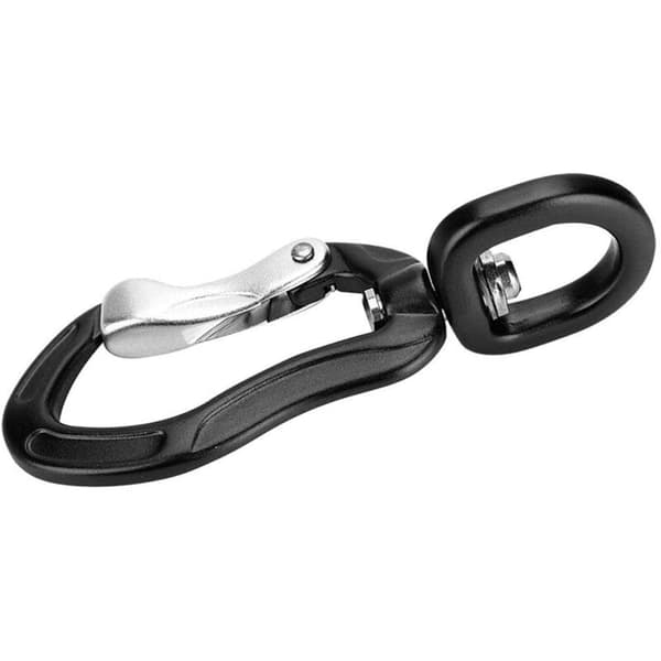 2X 360° Svingbare Karabinkroker, Multifunksjonell Aluminium Legering D-Spenne for Utendørs Camping Vandring