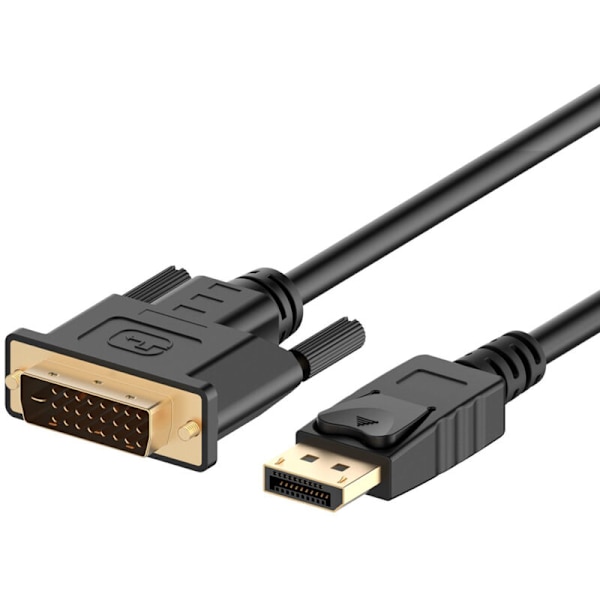 Displayport (DP) till DVI-kabel, guldpläterad, 1,8 meter