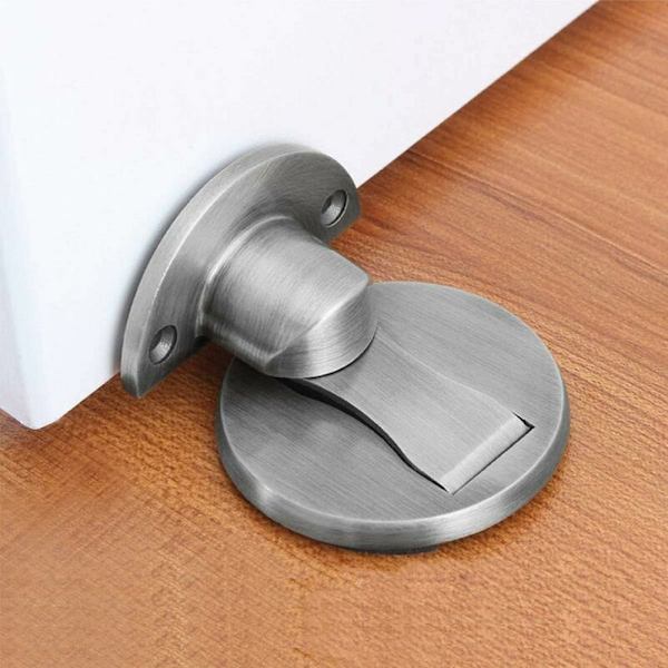 Magneettinen Ovipysäkkäin Satin Nickel - Näkymätön Lukko Ruostumattomasta Teräksestä Liimalla (2 kpl)