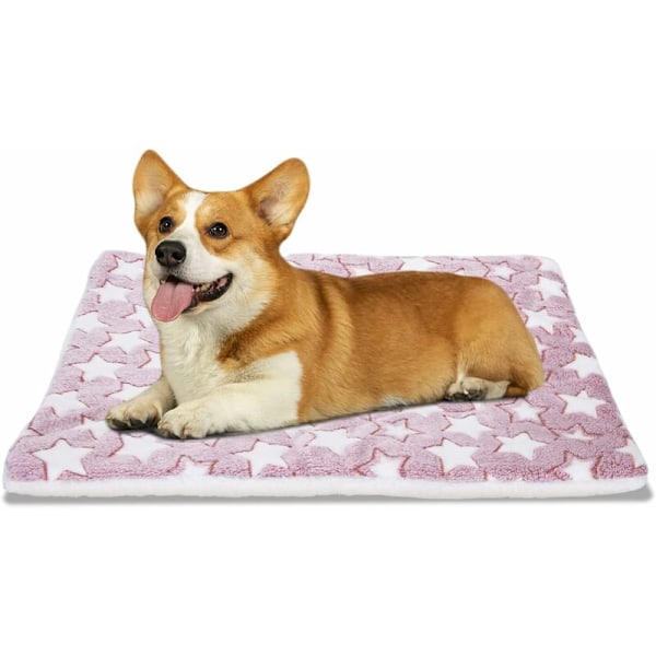 Koirille ja kissoille tarkoitettu matto, pestävä kääntyvä talvivillamatto lemmikkieläimille, suurikokoinen superpehmeä pörröinen tyyny pentujen sänky, plussimainen taittuva matto 75x55