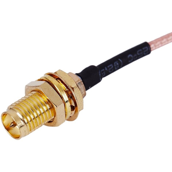 10X Kabeladapter Rg178 20Cm Ipex / U.Fl Til Rp Sma Hunn Rf Assemby