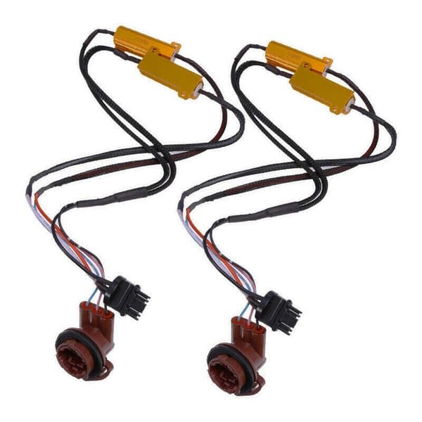 Auto Dele Dekoder Modstand Belastning 2X 50W 6Ω LED Fejl Eliminator til 3157 4157 Bakgear Blinklys
