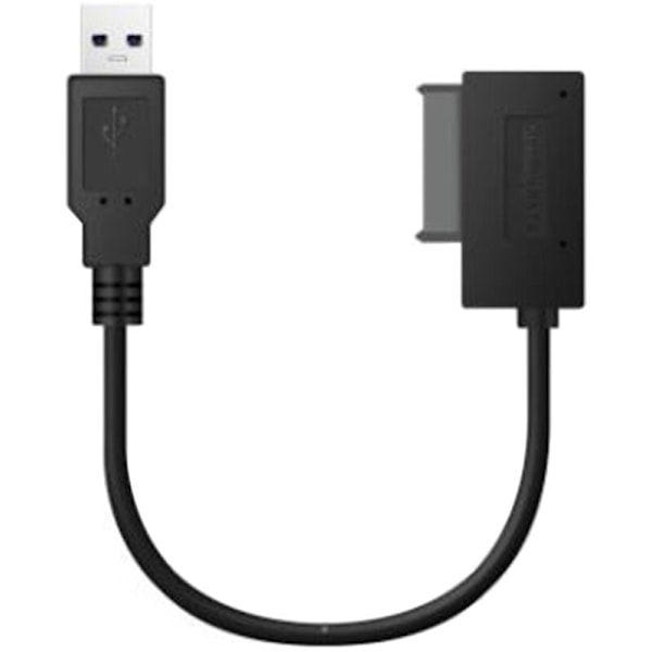 PC USB-adapter 6P+7P CD DVD Rom SATA til USB 2.0 konverter Slimline Sata 13 Pin drevkabel til PC bærbar computer notebook