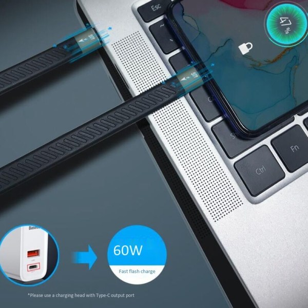 PD 60W USB3.1 Kabel 10Gbps Type C til C USB C til Pro Opladning Datakabel, 15Cm