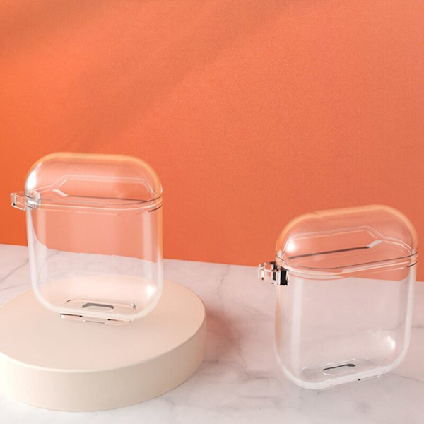 Til 2 Etuier 2 1 Etuier 1 Øretelefon Cover Transparent Bluetooth Opladeboks Taske