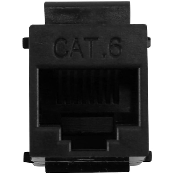 10 stk. RJ45-stik Cat6-konnektorstik, forlængerkobling, Ethernet-netværk, LAN 6-koblingsadapter, sort
