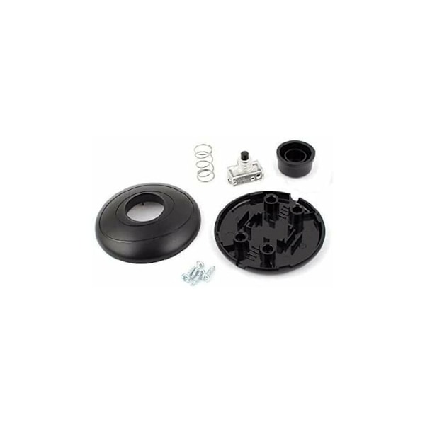 4 stk. Fodkontakt, AC 125V/3A 250V/2A Sort Rund Fodkontakt SPDT NO NC Fodbetjeningsskontakt til Gulvlampe og Bordlampe