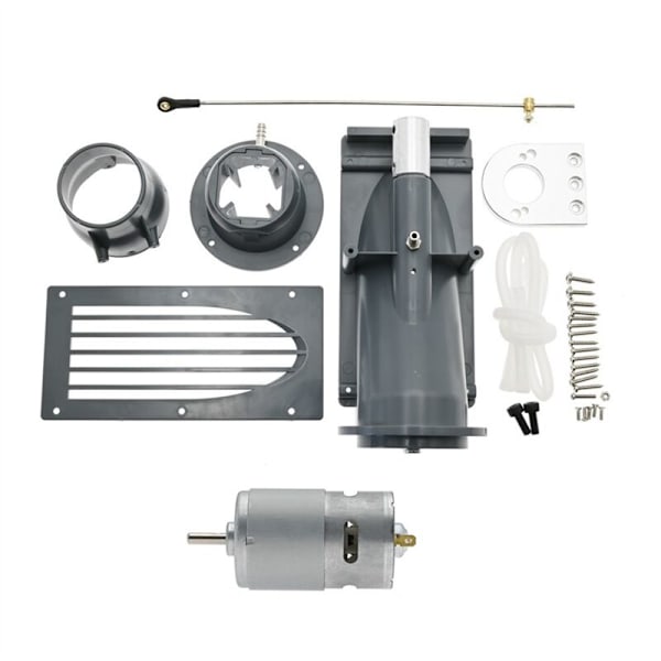 Spray Pump Power Jet Thruster 40mm 3-Blade Propellerkoppling och 775 Motor för RC Reaction Boat, Svart
