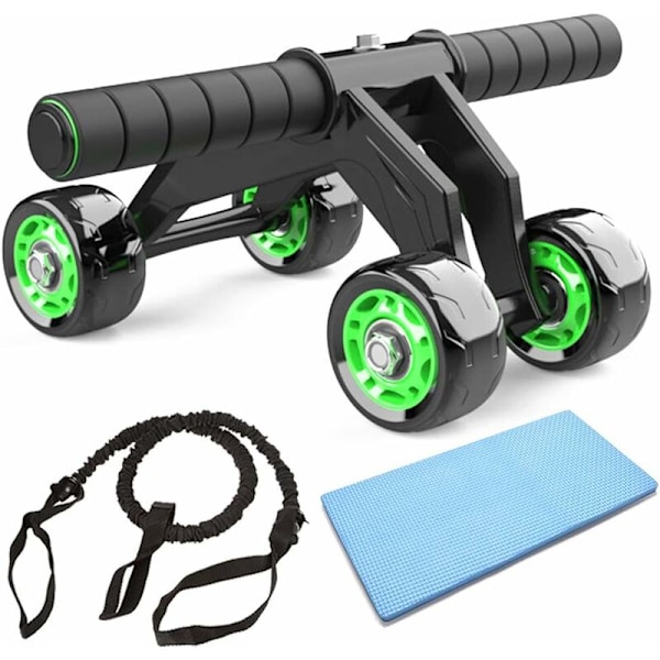 AB Roller Abdominal Wheel Abdominal Roller AB-Wheel 4-hjulet styrketræningsmaskine til mænd og kvinder-Fei Yu