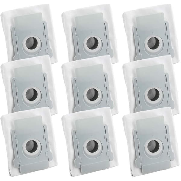 9 st dammsugarpåsar för IRobot I7/E5/E6 Cleaner Base Robot Vacuum Cleaner Automatisk smutsavfallspåsar