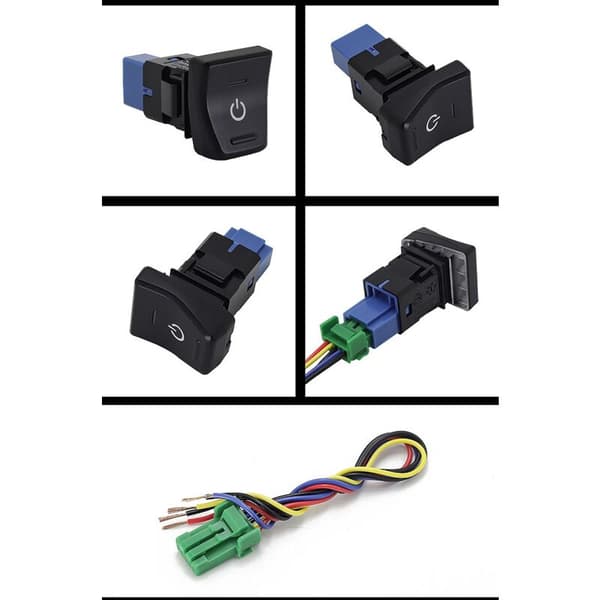 Bilmodifikationsswitch til 2019-2021 Hul Position Upgrade Reserveret Instrument Control Button C