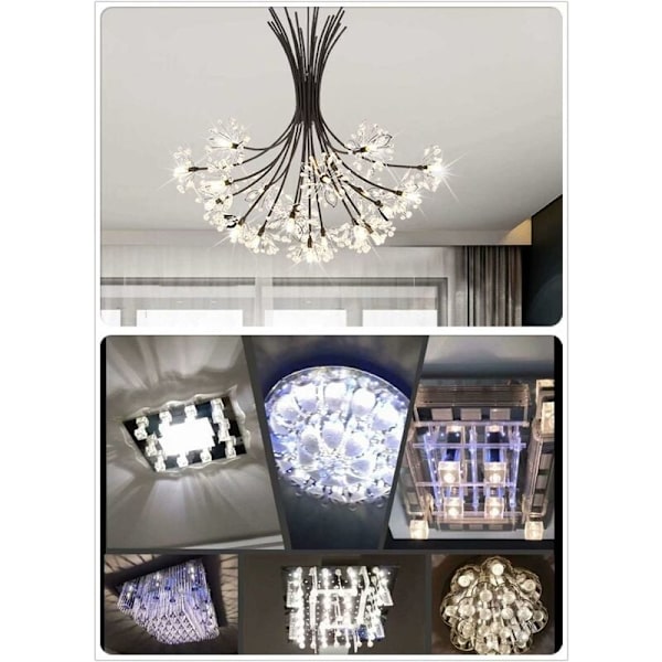G4 2W LED-pære, 20W Halogen Ekvivalent, Kald Hvit 6000k, 200Lm, 12x SMD, 12V AC/DC - Pakke med 10 [Energiklasse A+]