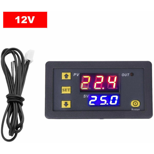 Temperaturregulator, Temperaturstyrningsbrytare, Mikrotemperaturstyrningskort, 12V Termostat och Temperaturprogrammerare