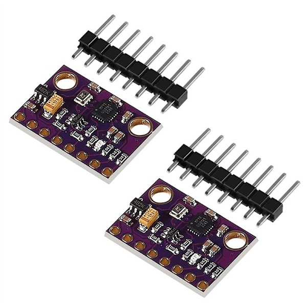 2 st MPU9250 BMP280 SPI IIC/I2C 10DOF Accelerometer Gyroskop Kompass 9-axlig Sensormodul GY-91