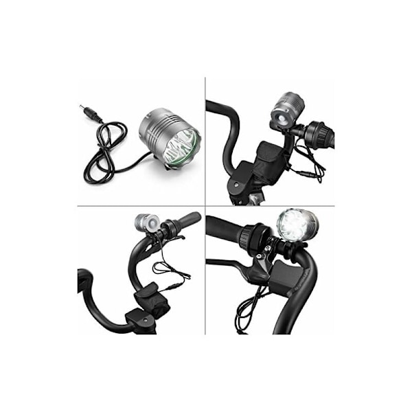 Tobole 5 LED CREE XM-L T6 8000 LM Cykel Forlygte med Genopladeligt Batteri