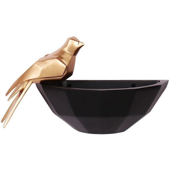 Golden Bird Storage Tredimensjonalt anheng Veranda Fuglerede Nøkkel Bærbar Oppbevaringsboks