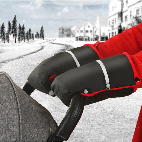 Vintervagn varm och köldtålig tryckvarma handskar vagntillbehör