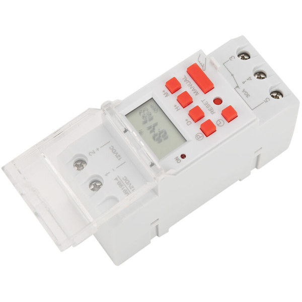 12V DC 30A Ukentlig Timer-bryter med På/Av LCD-kontroll og Nedtellingsfunksjon