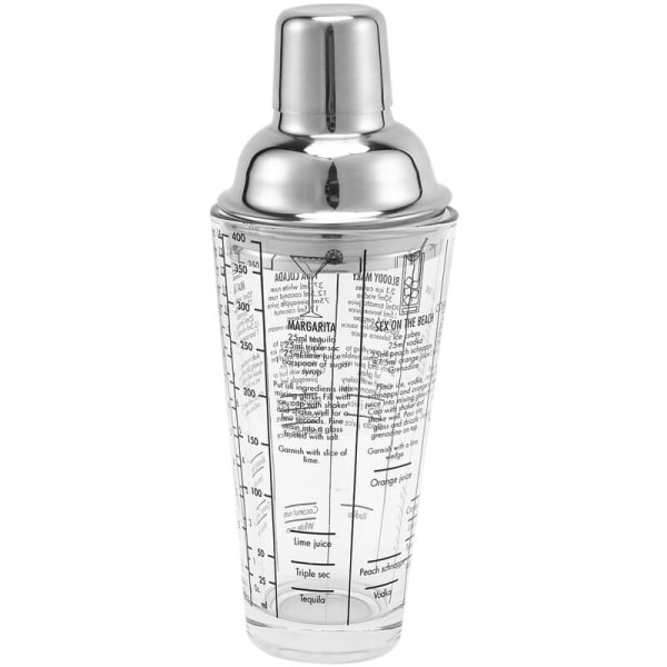 400 ml hovedblanding flaske glass transparent skala klemme shaker 304 rustfritt stål stang og glass vibrator verktøy