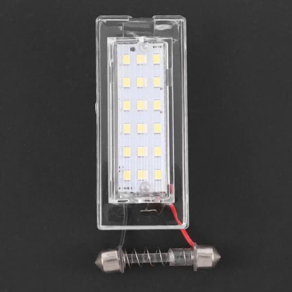 2 stk. Hvide LED Nummerpladelys 18 SMD 3528 til E53 X5 1999-2003 E83 X3 03-10