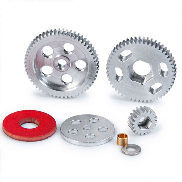 Metallväxellåda Växelsats 19T 51T 55T för Axial SCX24 90081 AXI00002 1/24 RC Bil Uppgraderingsdelar på