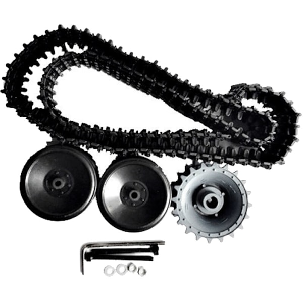 Spor + Spor Drevhjul / Sporhjul + Lejehjul Tankvogn Chassis Robot Væghjælpsmodel Kit