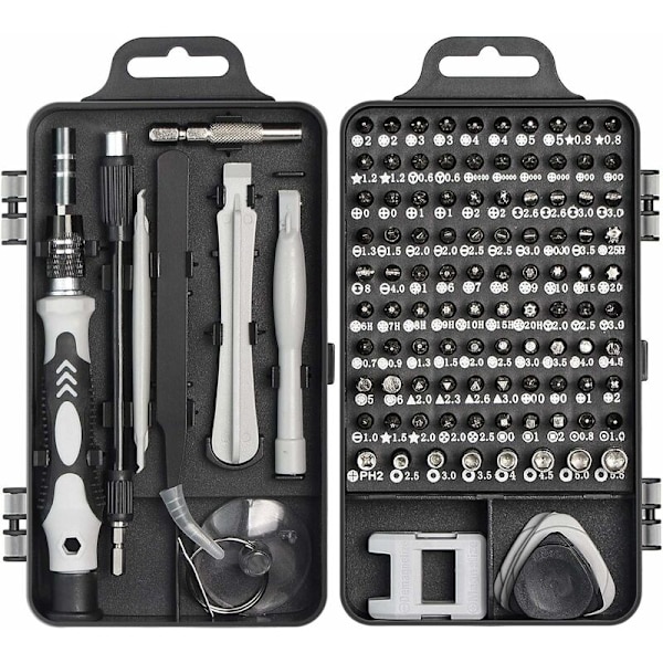 Precisionsskruvmejselset, Faireach skruvmejselset professionella reparationsverktyg 115 i 1 multifunktionell magnetisk skruvmejselset för iPhone Laptop Mac