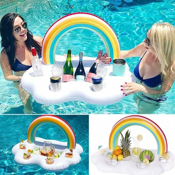 Uppblåsbar Dryckeshållare, Uppblåsbar Barbricka, Uppblåsbar Pool Dryckeshållare, Spa-Bojkopp, Uppblåsbar Pool Kopps hållare, Uppblåsbar Flytande Kopps hållare