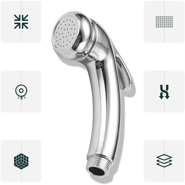 1/2\" ABS Bruseshoved Justerbar Til/Fra Campingbruser Toilet Bådsbruser Forkromet til Både Campingvogne Autocampere
