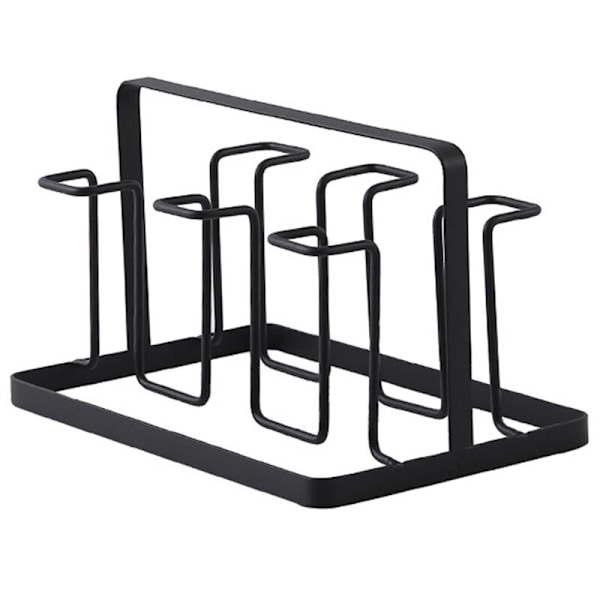 6 Kopper Glas Holder Rack Tørrestativ Køkken Hjem Kop Holder Hængende Dræner Opbevaring Rack Tilbehør
