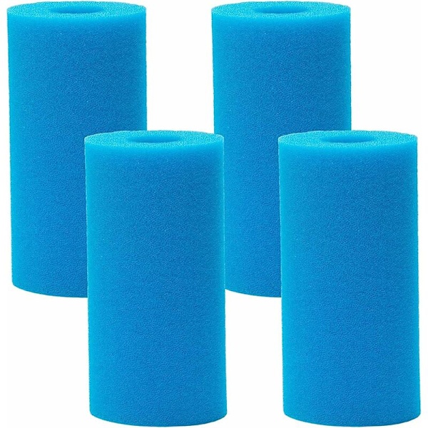 4 stycken skumfilter för pool, filter svamp, patron svampfilter, utbytes skum för poolfilter, återanvändbar pool