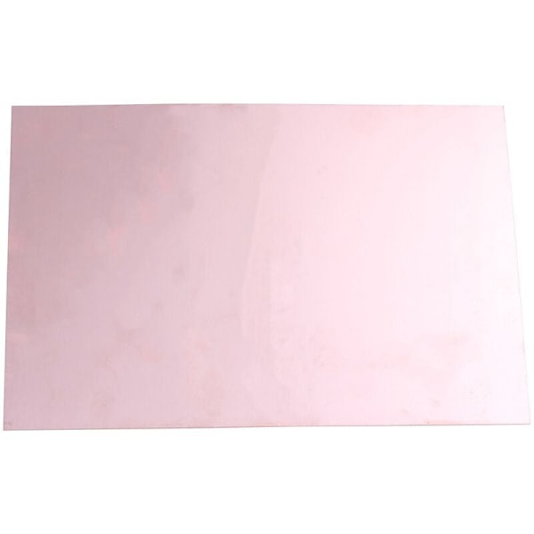 30cm x 20cm Forkobert kobberplade belagt på den ene side