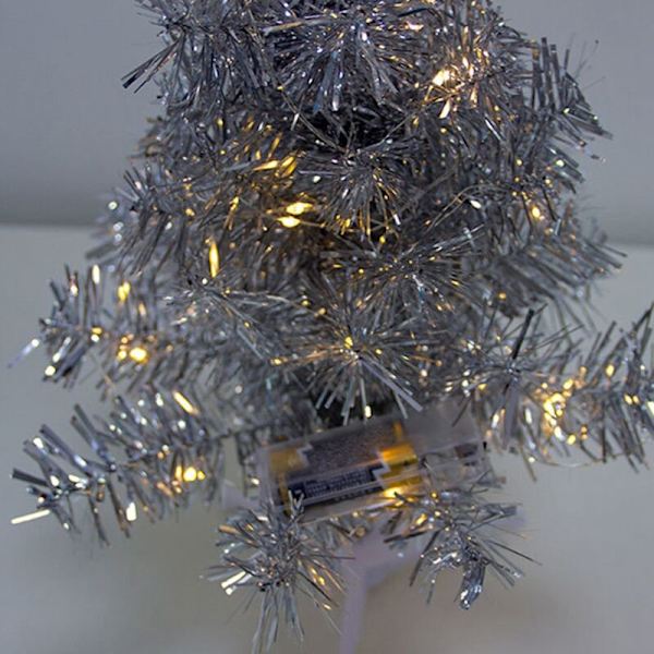 Grön jul imitation julgran hotell butik fönster semester dekorationer julklappar C