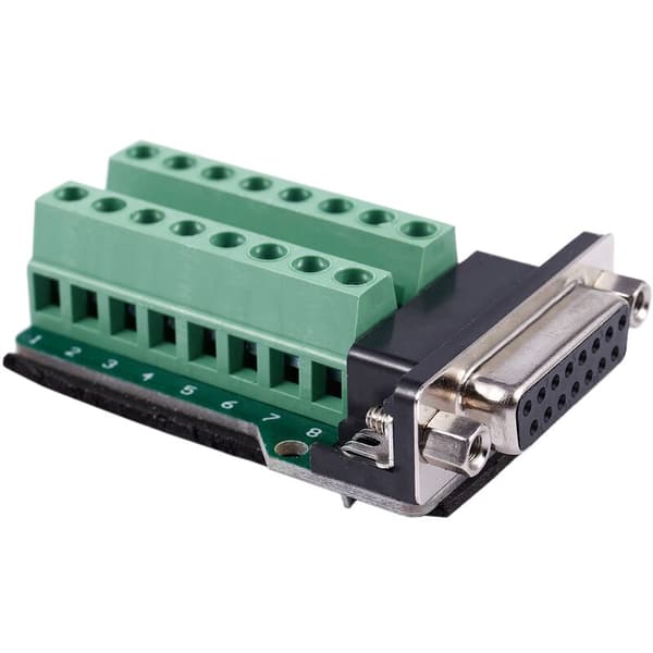 DB15, VGA D-SUB 15-pin terminaladapter PCB breakout-kort