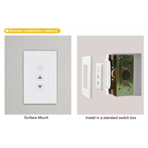 DC12V-24V 10A Trådlös LED-listdimmer med fjärrkontroll för enfärgad LED-list (U1)