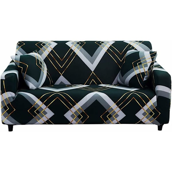 1 stk. Trykt Stræk Sofa Betræk Elastisk Polyester Spandex Sofa Betræk, Universal Pasform Sofa Slipcover til Sofa Møbelbeskytter (1 Sæders, D