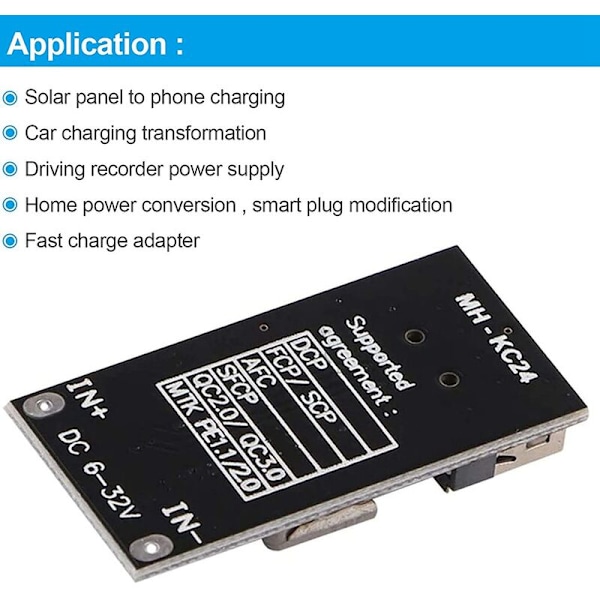 DC-DC omvendt konverter 6V-32V til 3V-12V justerbar strømforsyning 24V til 12V 5V 3V USB spændingsregulator hurtig opladning