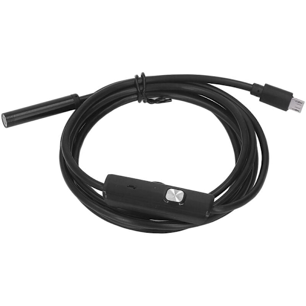 Industriell USB-endoskop med 6 LED-lampor, 7 mm sondrörinspektionskamera, IP67 vattentät, 2 meter/6,6 fot