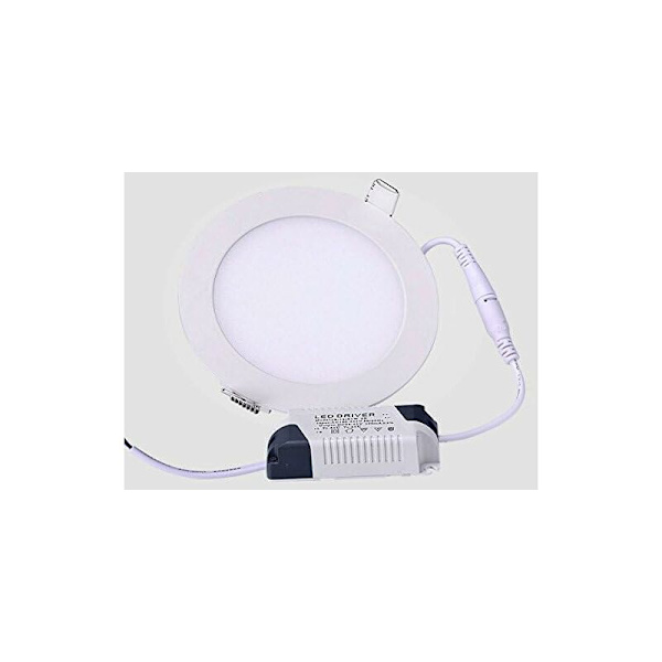 RPA15CW, Pakke med 2 stk. takdownlights LED 15W, ultra tynn rund diameter 190mm, kald hvit 6500K, takpanellampe, inkluderer transformatorer H